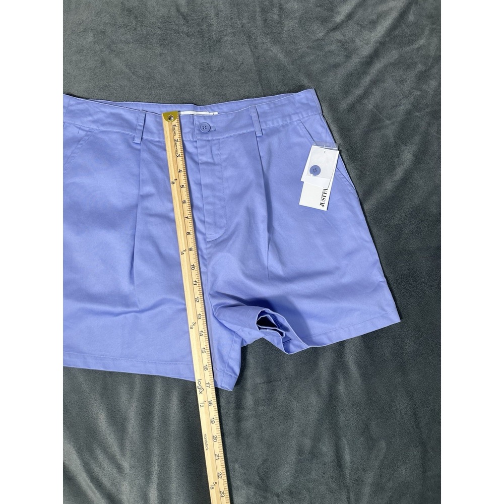 Just Fab Lavender Womens Pleated Shorts NWT Sz L - Picture 5 of 13